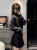 Old Money Wind High Collar Knitted Knitted Shirt Women's Autumn And Winter Bottom Waist Temperament Retro High-End Sweater Inside The Top