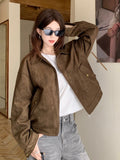 Maillard Short Velvet Jacket Women's Spring And Autumn Dress Retro Lazy Chic And Cool And Fur Jacket Jacket