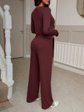 Dili Holiday Wind Shirt Straight Trousers Two Sets Of Women's Clothing 2025 Autumn And Winter