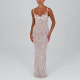 Women's Dress 2025 New Lace Sling Fashion Dress Dress With Shoulder