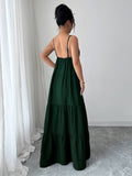 Dili Elegant Temperament Slings With Bra Long Skirt Dress Women's 2025 Autumn And Winter