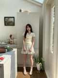 Korean Sweet Lace Dress Girl 2026 Summer Loose Ass High Waist Pure Desire Ballet Style A Short Skirt