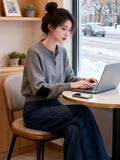 Large-Size Fat MM Korean Half-Zip-Up Top With Women's Autumn And Winter 2025 New High-End Sense Loose Thin Knitting Shirt