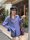 New Niche Design Embroidered Collar Collar Long-Sleeved Top Women's Spring And Autumn Loose Casual Bag Shirt